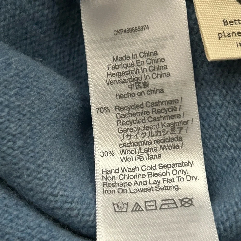 NWT Madewell x Donni (Re)sourced Cashmere Merino Sweater Tank 
Tranquil Ocean XL - Picture 7 of 11